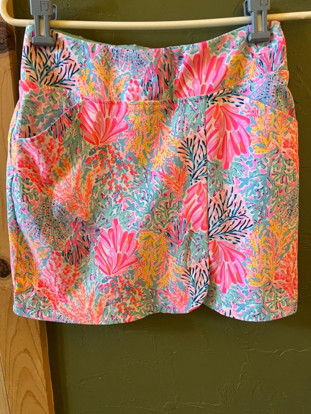 Lilly Pulitzer Multi-Color Tropical Print Mini Skirt